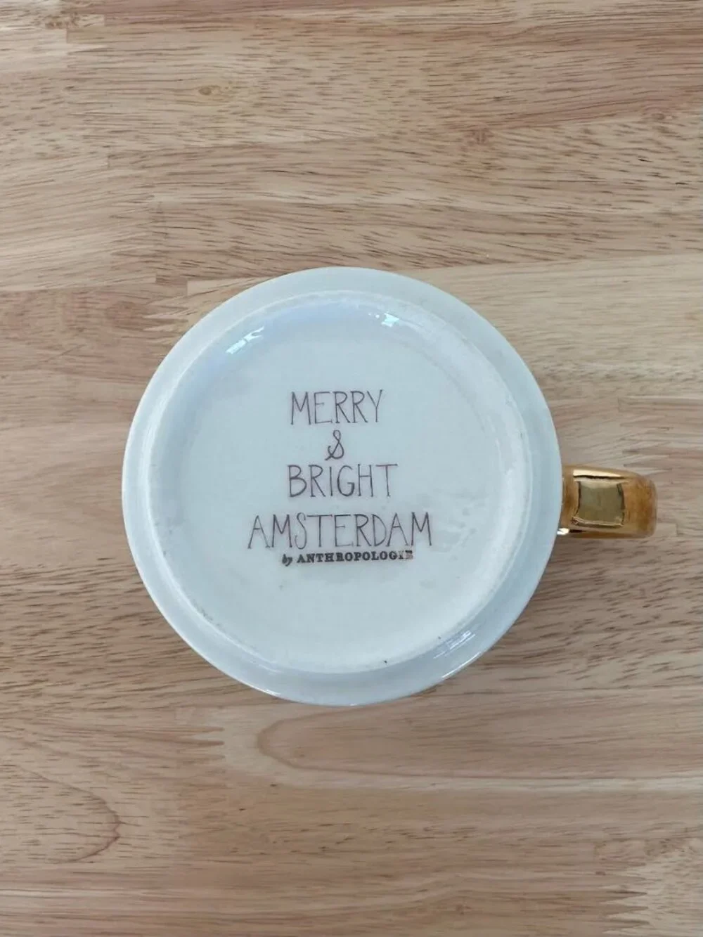 Anthropologie Holiday in The City Amsterdam Mug Merry & Bright - Picture 6 of 12